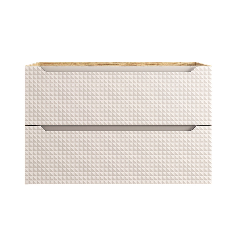 Meuble sous vasque LUXOR Beige – 90 cm, 2 tiroirs